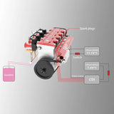 3D Metal Toyan 4-Stroke Inline Four-Cylinder Engine Puzzle