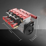 3D Metal Toyan 4-Stroke Inline Four-Cylinder Engine Puzzle