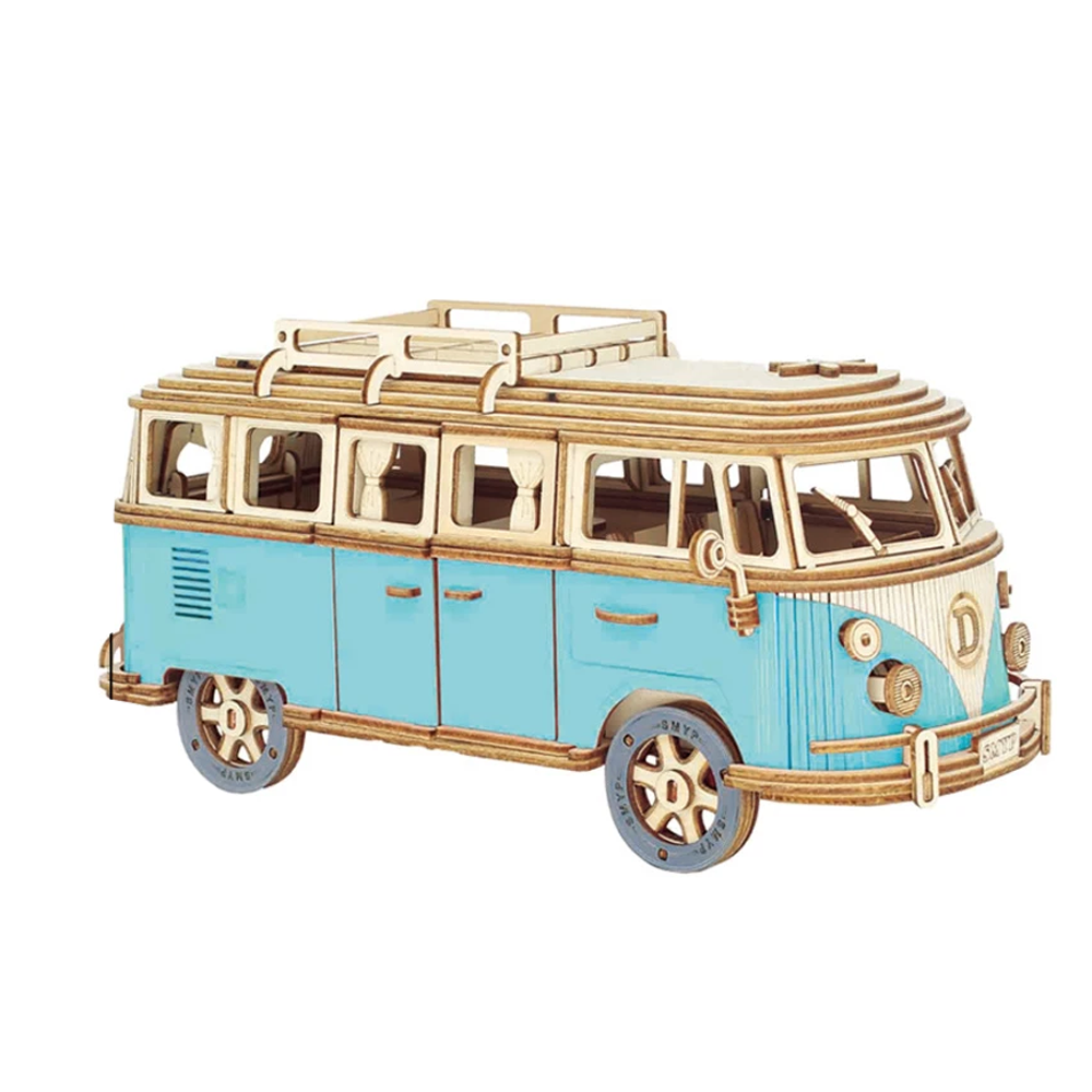 3D Wooden Volkswagen Camper Van Puzzle | 3D Puzzles – 3D Puzzles