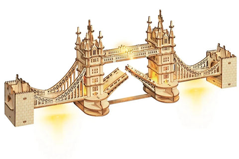 3D Wooden Tower Bridge Puzzle