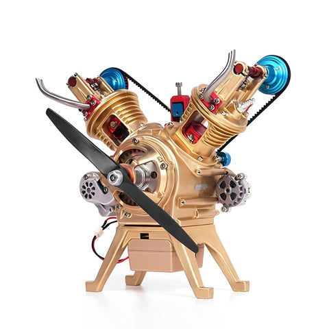 3D Metal Double Cylinder Engine Puzzle