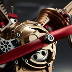 3D Metal Double Cylinder Engine Puzzle