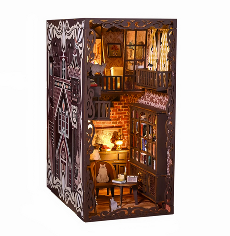 3D Cat Book Nook Puzzle