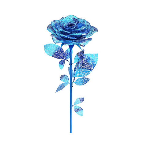 3D Metal Blue Rose Puzzle