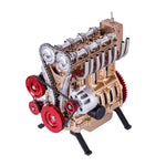 3D Metal Four Cylinder Engine Puzzle