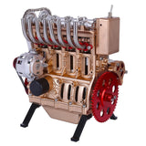 3D Metal Four Cylinder Engine Puzzle