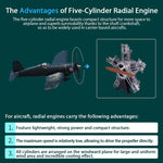 3D Metal Radial Engine Puzzle