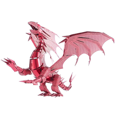 3D Metal Red Dragon Puzzle