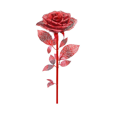 3D Metal Red Rose Puzzle