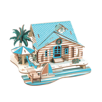 3D Wooden Beach House Puzzle