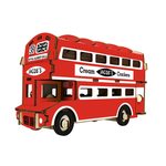 3D Wooden Double Decker Bus Puzzle