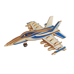 3D Wooden F-18 Puzzle