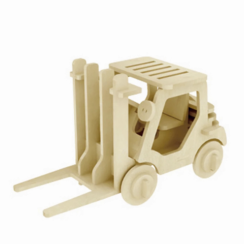 3D Wooden Forklift Puzzle