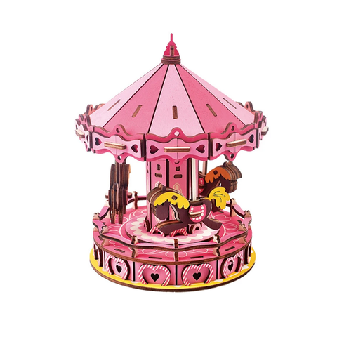 3D Wooden Romantic Carousel Puzzle