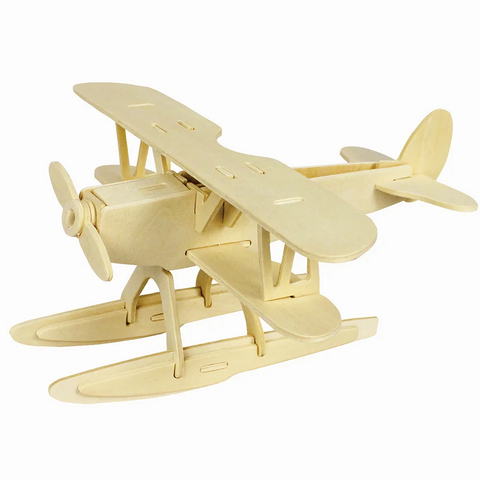 3D Wooden Seaplane Puzzle