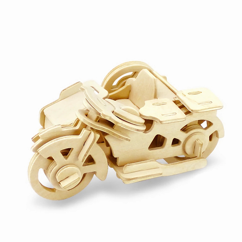 3D Wooden Sidecar Puzzle