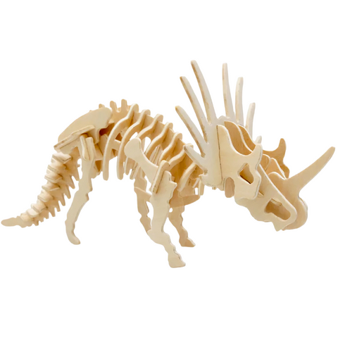 3D Wooden Styracosaurus Puzzle