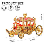 3D Metal Carriage Princess Puzzle