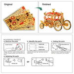 3D Metal Carriage Princess Puzzle