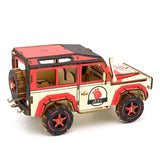 3D Wooden Land Rover Puzzle