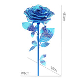 3D Metal Blue Rose Puzzle