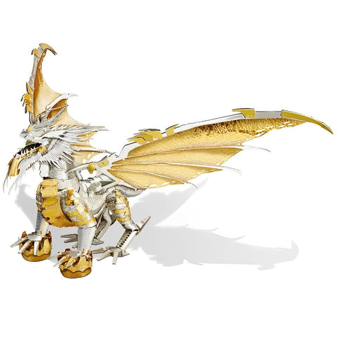 Realistic 3D Metal Dragon Puzzle